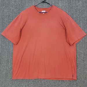 Duluth Trading T-Shirt Mens 2XL Burnt Orange Relaxed Fit Longtail 100% Cotton